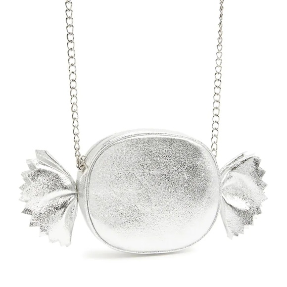 Forever 21 Handbags - NWT Fun! metallic silver sweet candy bag purse